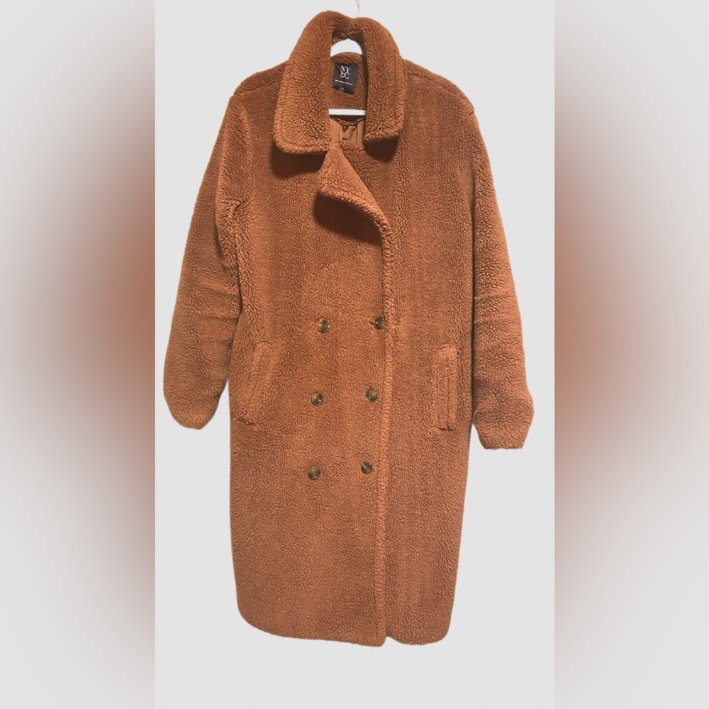 New York & Company Rust Teddy Jacket